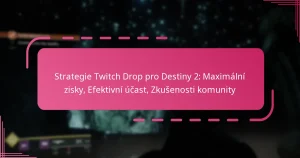 Strategie Twitch Drop pro Destiny 2: Maximální zisky, Efektivní účast, Zkušenosti komunity